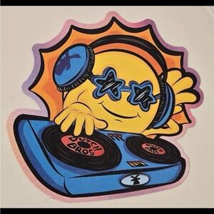 Dutch Bros Vibrant DJ Vinyl Sticker January 2026